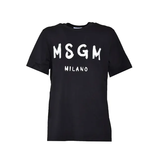 MSGM 2000MM510200002 t-shirt nera cotone